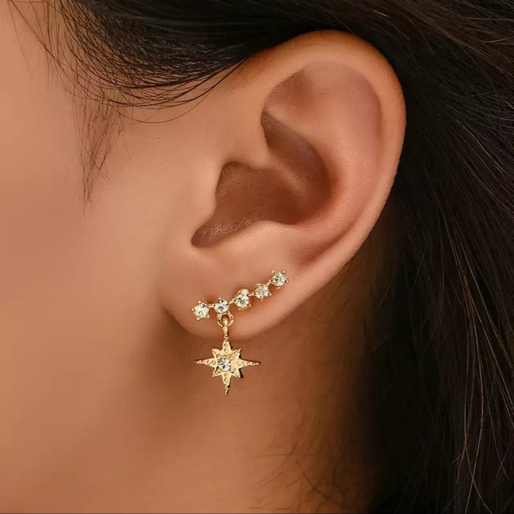 3/$30 NEW! Bohemian Earring Stud Set Cute Star Dainty Pendant